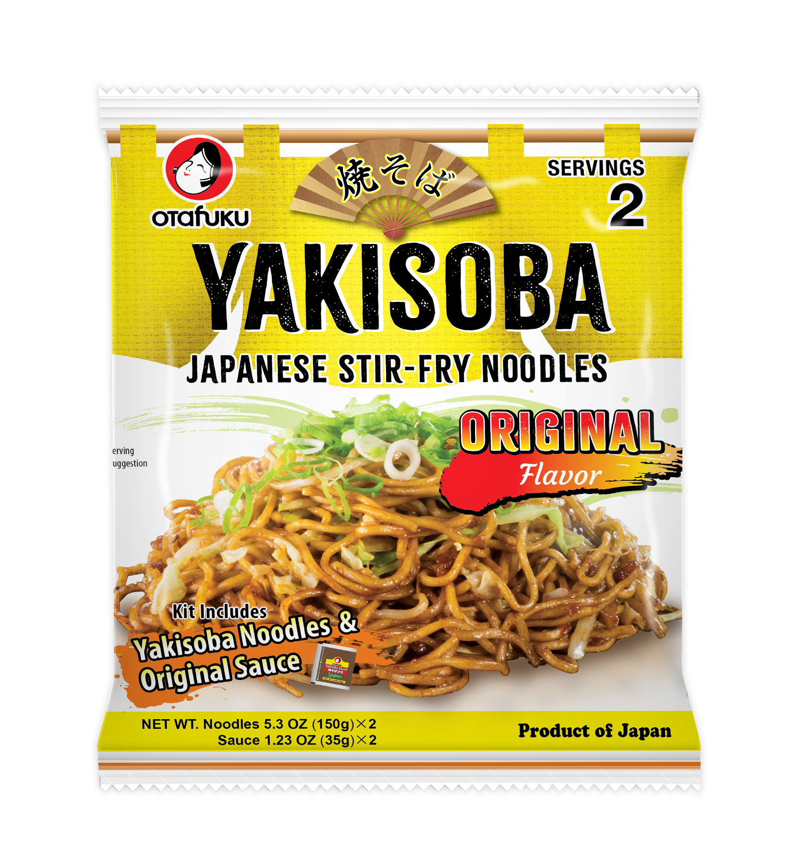 Yakisoba Noodle with Sauce for 2 servings – Otafuku Foods Yakisoba Noodle with Sauce for 2 servings – Otafuku Foods